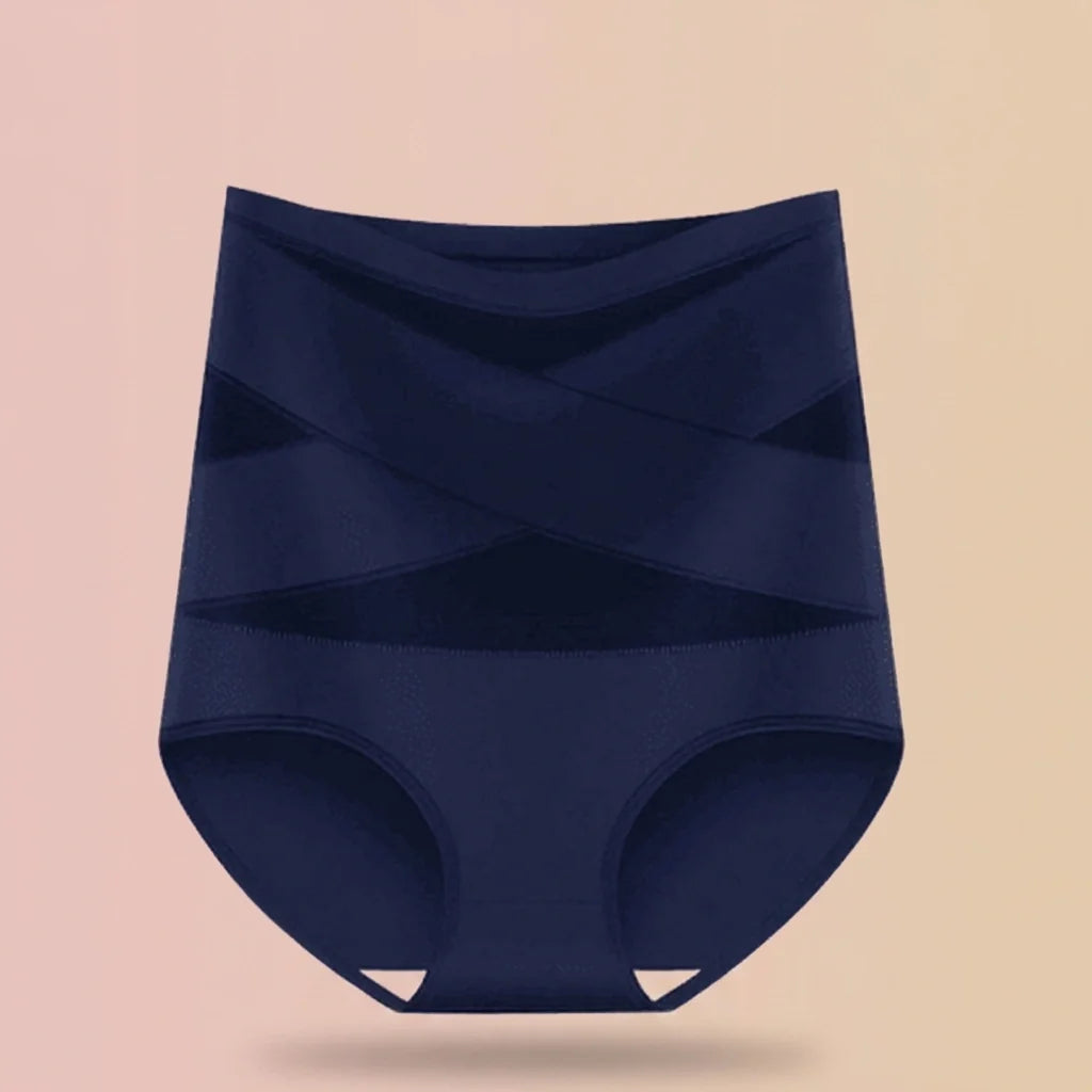 High-waist support briefs in Blue