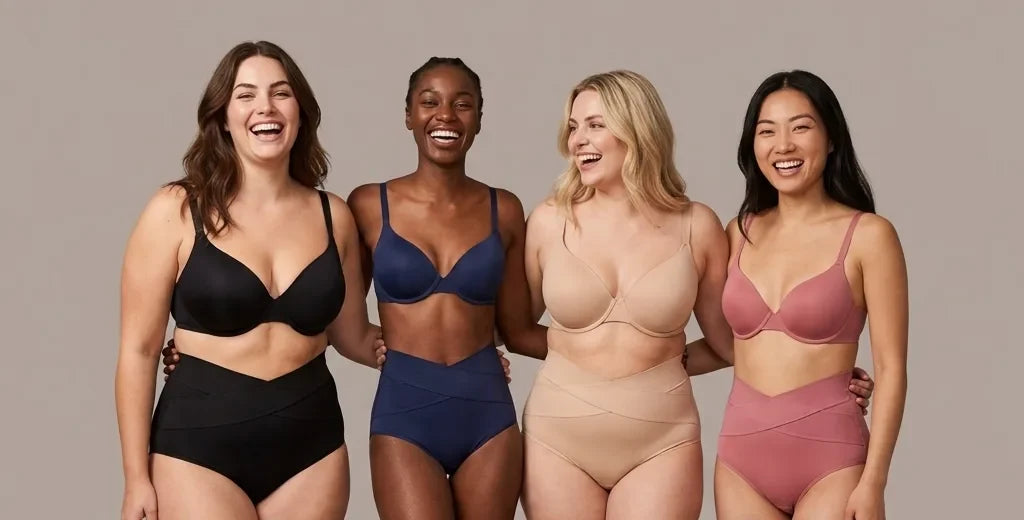 The postpartum briefs in all four colors