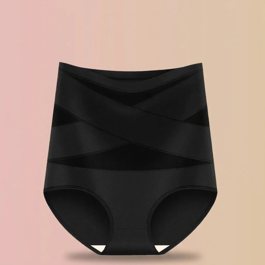 High-waist support briefs in Black