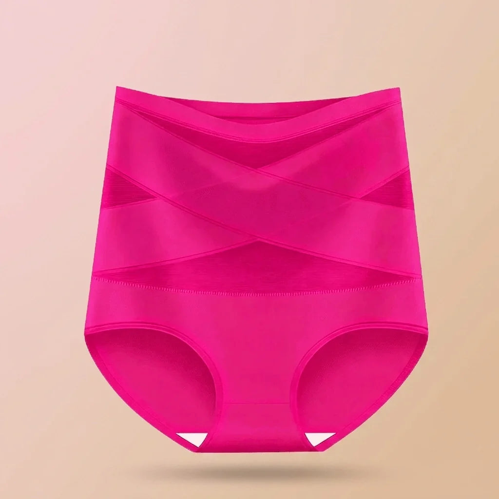 High-waist support briefs in Pink