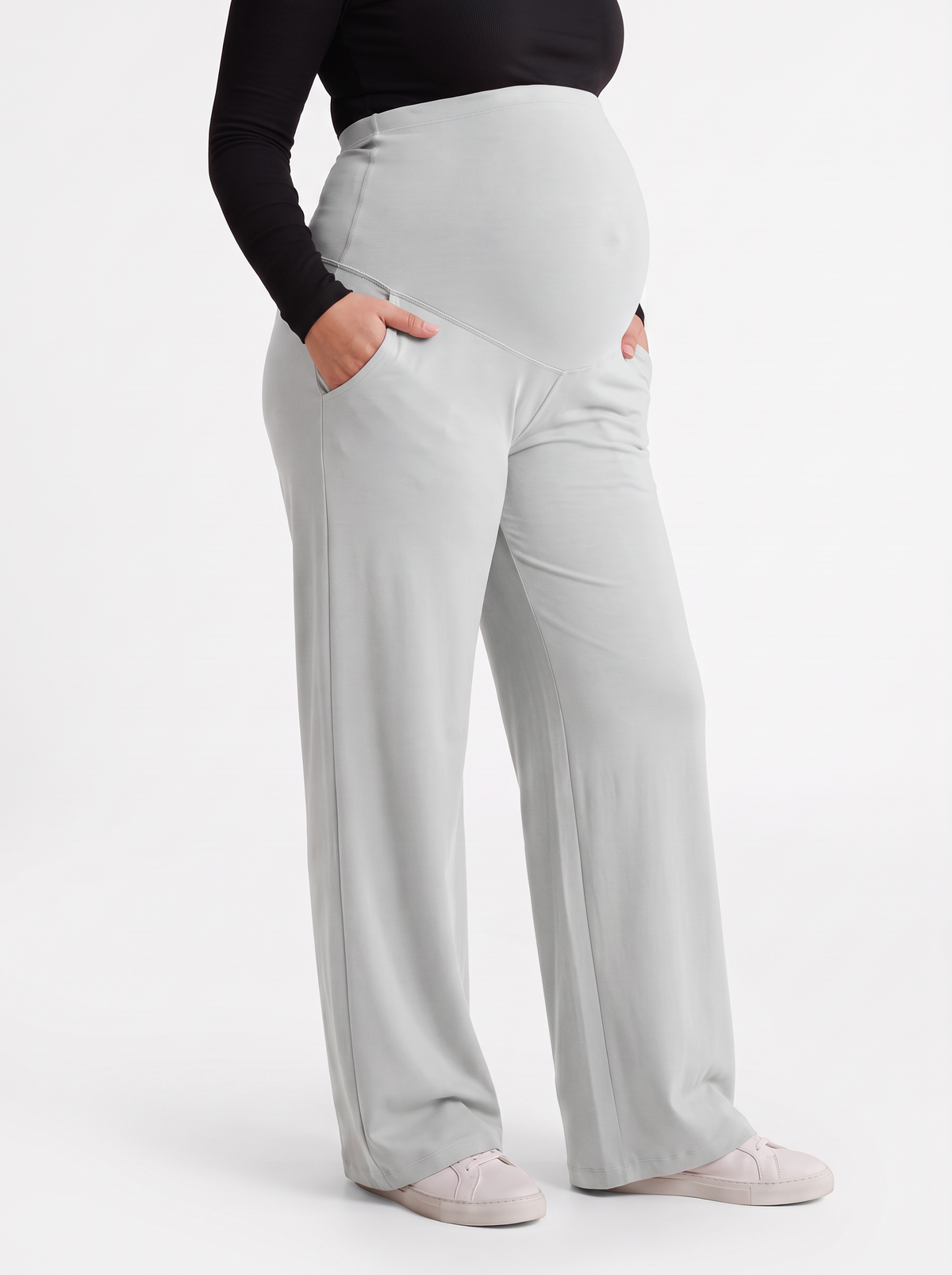 Wide-leg pants in Gray